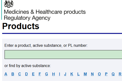 （英国药监局官网MHRA）英国药品信息在线查询网站及网址