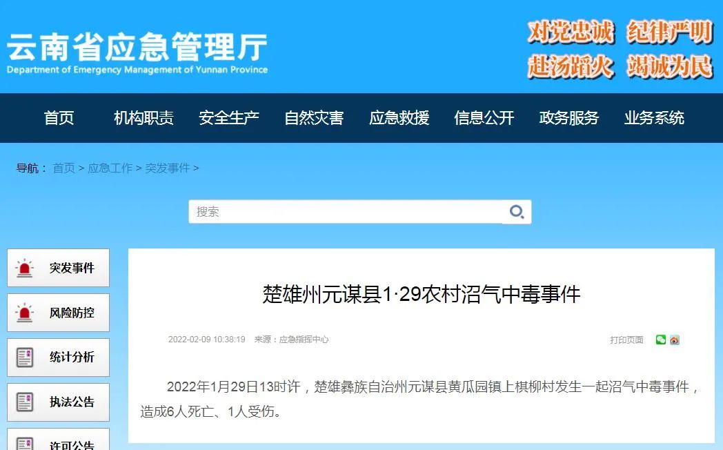 沼气又杀人！6死1伤！