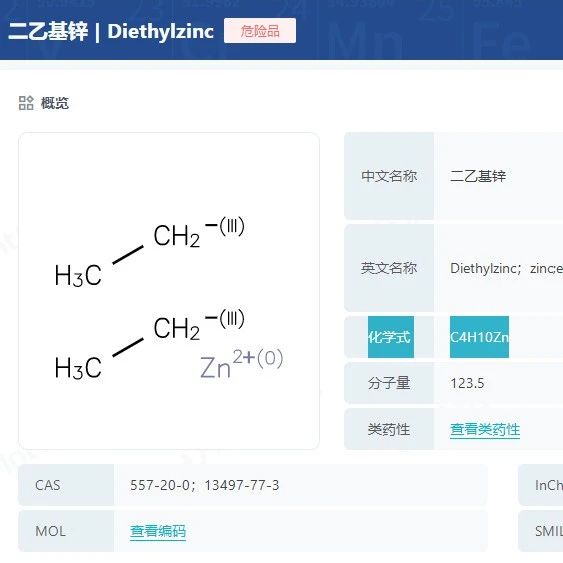 常用试剂——二乙基锌（Diethylzinc）！